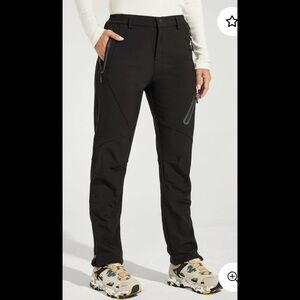Willit Black Fleece lined Snow Cargo Pants